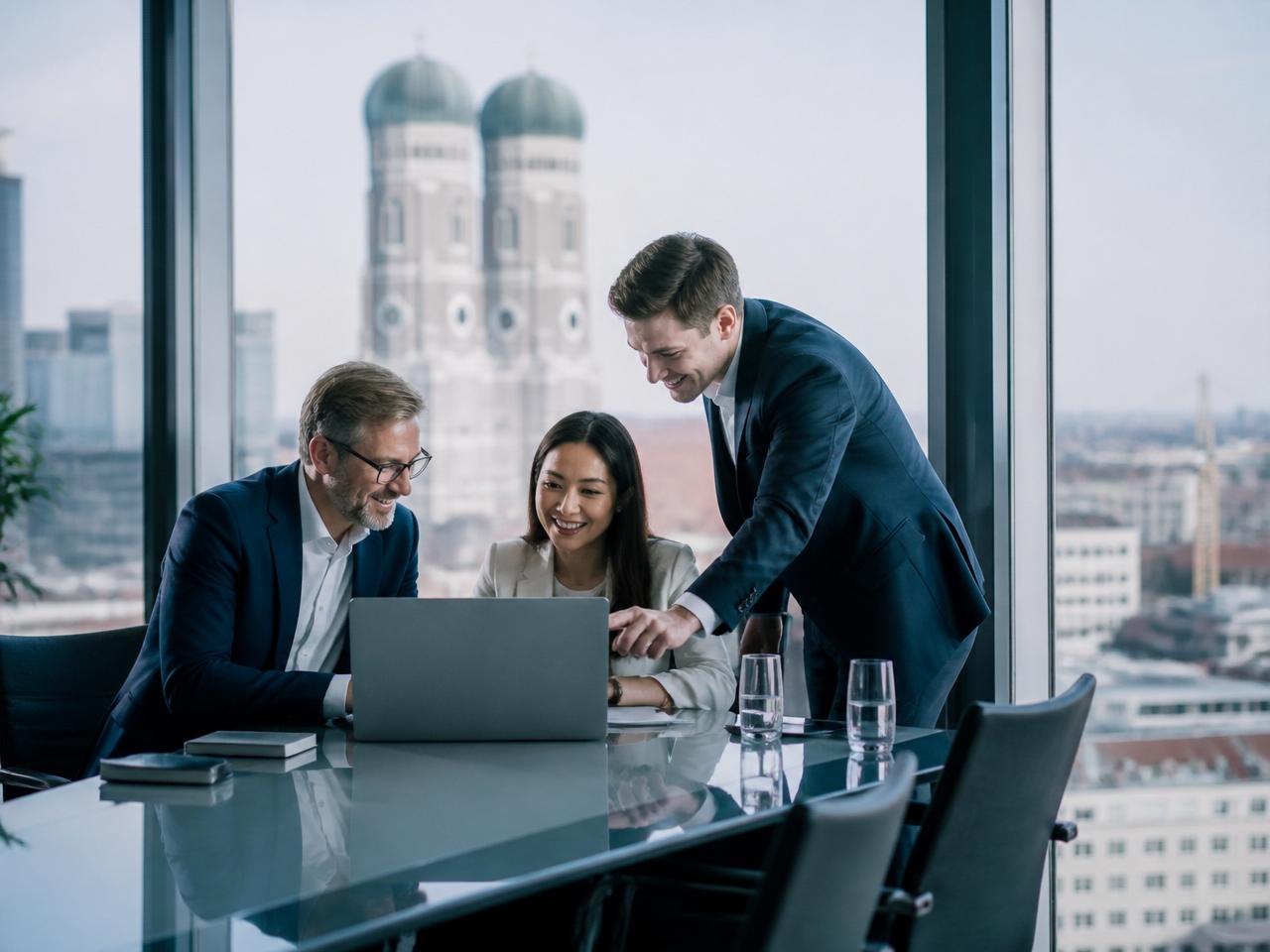 iTrust advisors collaborating with a client team in Munich